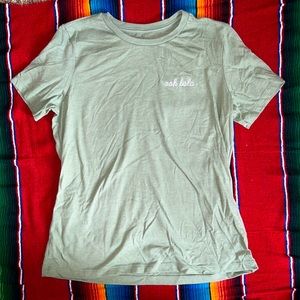 Beezly Olive Green “ooh lala” Tee